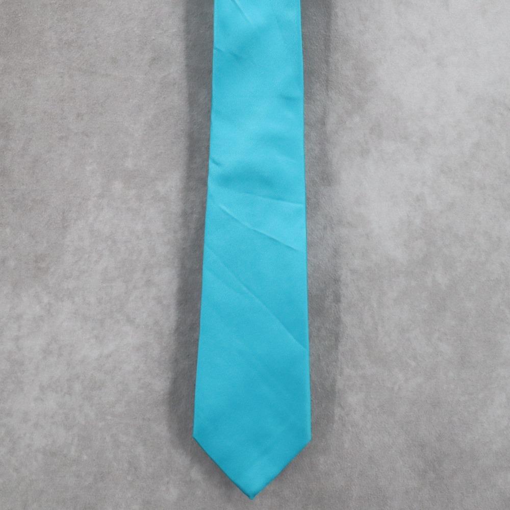 Apt 9 Blue Solid Executive Formal Preppy Business‎ Classic Men's Neck Tie